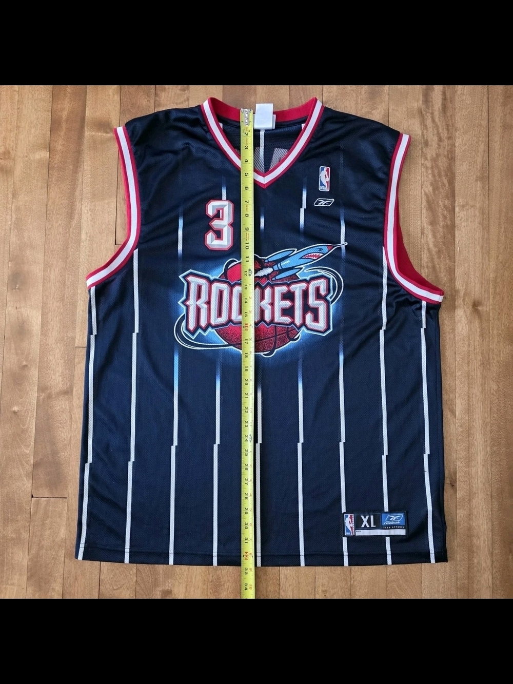Houston Rockets Reebok Steve Francis Jersey Size XL Authentic - Picture 10 of 10